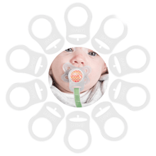 Load image into Gallery viewer, Sleepytot Pacifier Adapters for Mam, Nuk and other button type Dummies