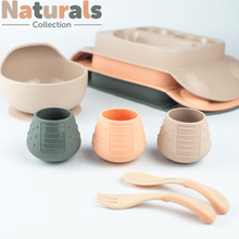Load image into Gallery viewer, EasyTots Complete Weaning Set - Suction Plate + Suction Bowl/Cutlery +Dinky Cup
